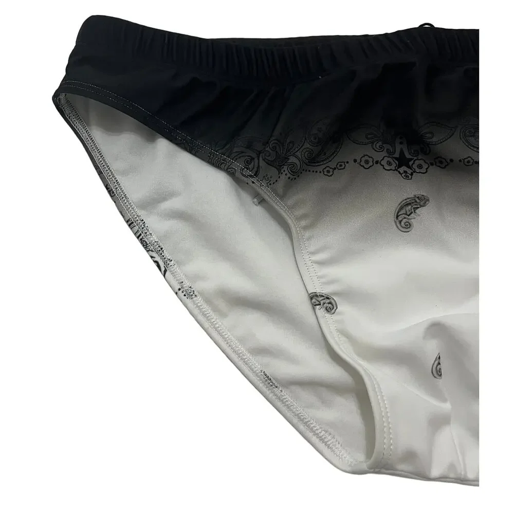 6-56 ROBERTO CAVALLI Just Cavalli Speedo Drawstring Adjustable Black Large